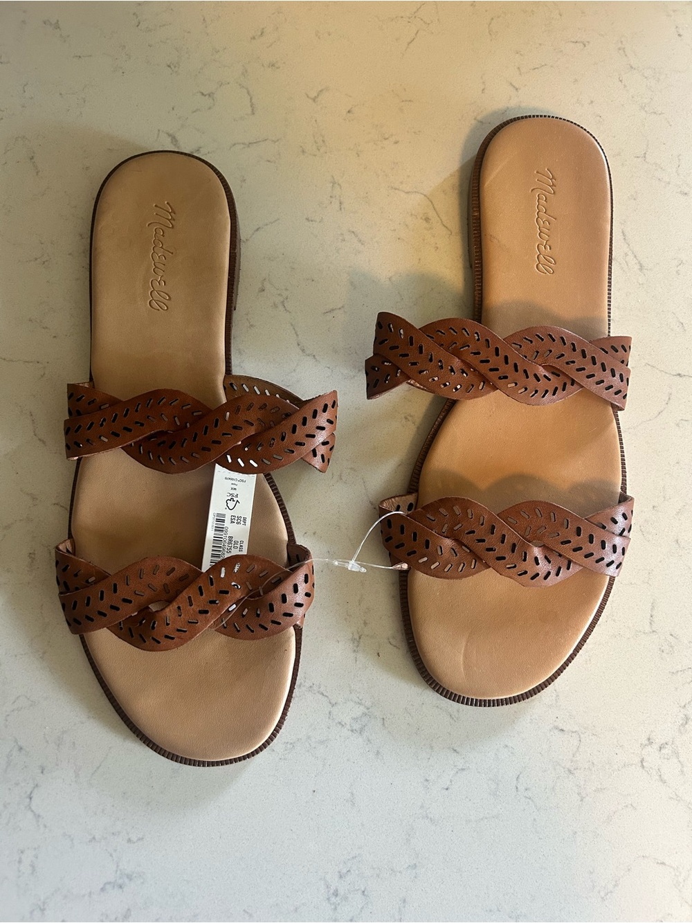 NWT Madewell Cora Leather Slide Sandals - Picture 5 of 12